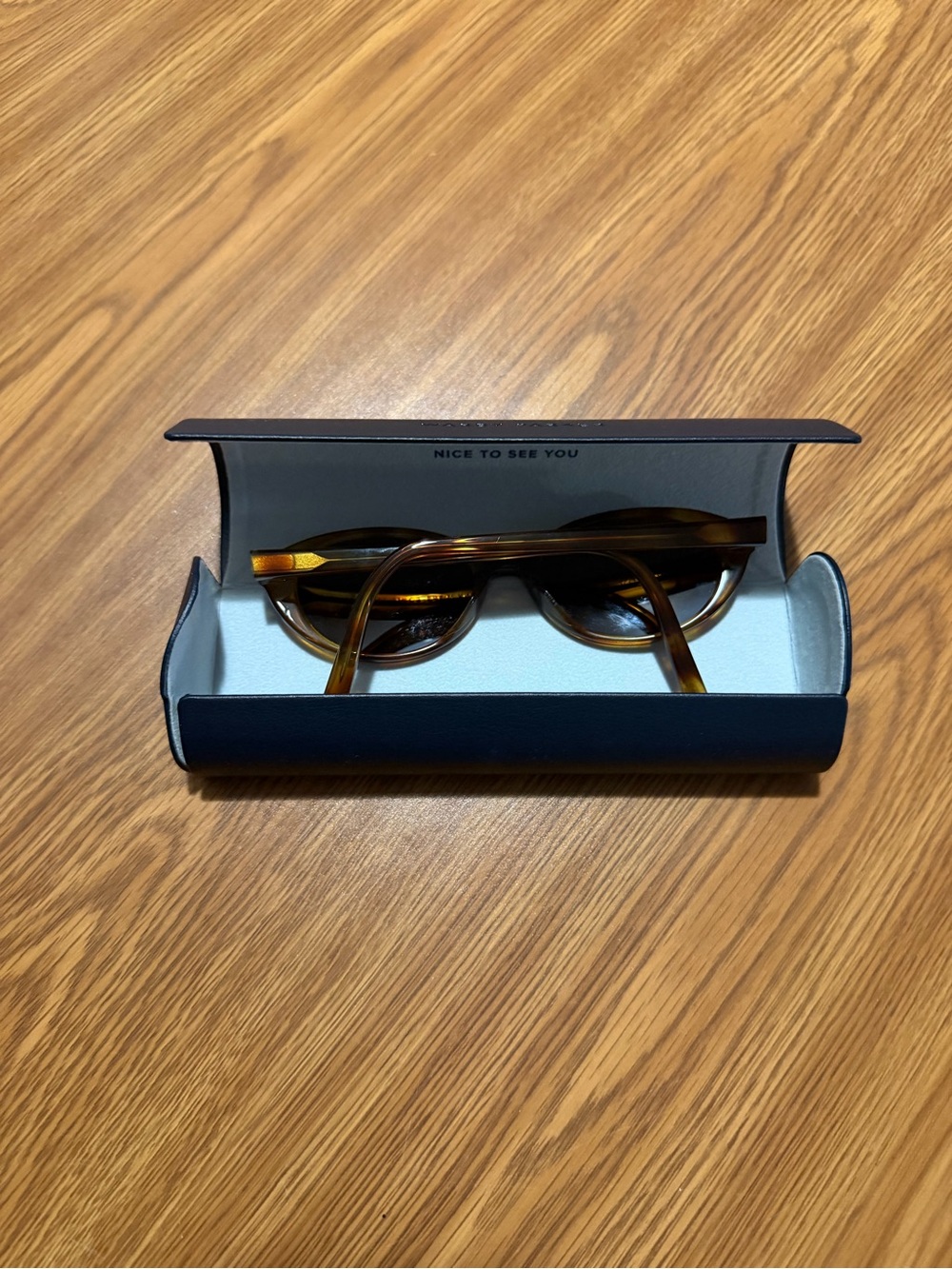 Warby Parker Franny Toffee Tortoise Sunglasses New in Protective Case